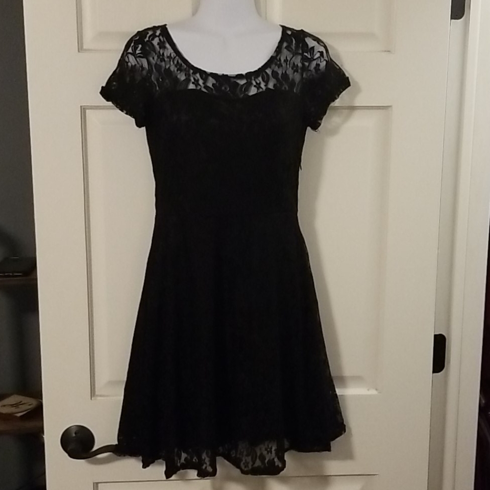 NWT Black all lace dress